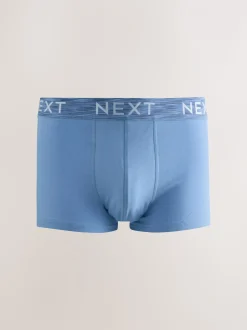 Blauw/paars/rood - Hipster boxers van katoenrijke mix