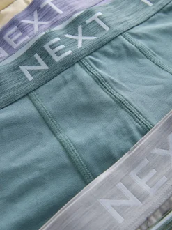 Blauw/paars/rood - Hipster boxers van katoenrijke mix