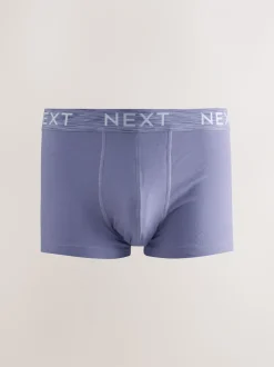 Blauw/paars/rood - Hipster boxers van katoenrijke mix