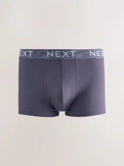 Blauw/paars/rood - Hipster boxers van katoenrijke mix