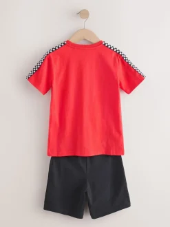 Blauw/rode Mario Kart - Korte 100% katoenen pyjama's verpakking van 2 (3 - 16 jr)