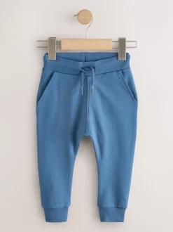 Blauw/Roestoranje/Kakigroen - Verpakking van 5 joggingbroeken (3mnd-7jr)