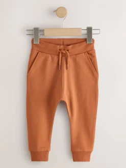 Blauw/Roestoranje/Kakigroen - Verpakking van 5 joggingbroeken (3mnd-7jr)