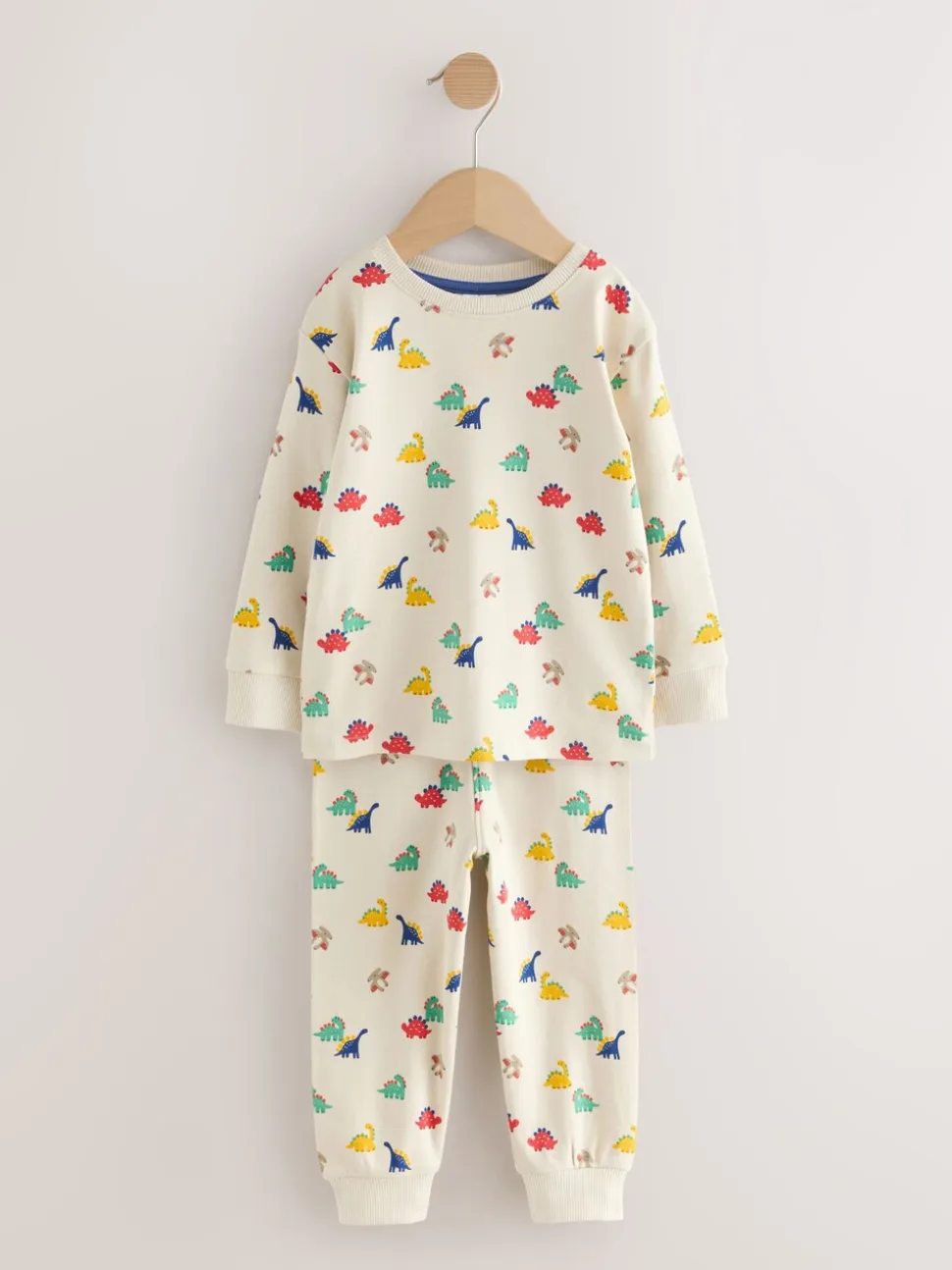 Blauw/Rood/Crème - Verpakking van 3 knusse pyjama's (9 mnd-10 jr)