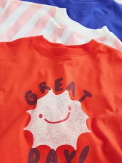 blauw/roze - T-Shirts 4 Pack (3mths-7yrs)