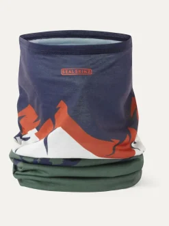 Blauw/steen - Sealskinz - Harpley waterafstotende nekwarmende sjaal