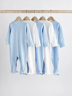Blauw/wit - Babypyjama's (0-2 jr)