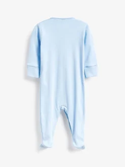 Blauw/wit - Babypyjama's (0-2 jr)