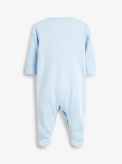 Blauw/wit - Babypyjama's (0-2 jr)