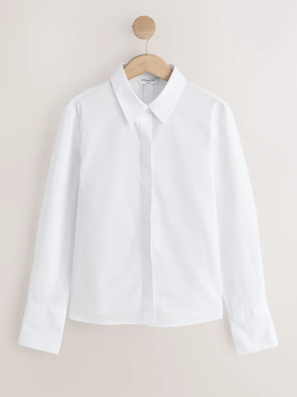 Blauw/wit - Fitted Stretch Essential Long Sleeve Shirts 2 Pack