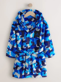 Blauw/wit Playstation - Damesbadjas (5-16jaar)