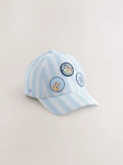 Blauw/witte streep - Bluey 100% katoenen honkbalpet (1-10jr)