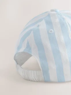 Blauw/witte streep - Bluey 100% katoenen honkbalpet (1-10jr)