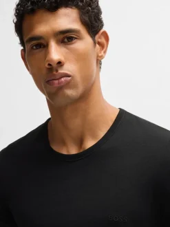 Blauw/wit/zwart - BOSS - 3 Klassieke T-shirts met ronde hals