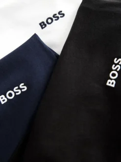 Blauw/wit/zwart - BOSS - 3 Klassieke T-shirts met ronde hals