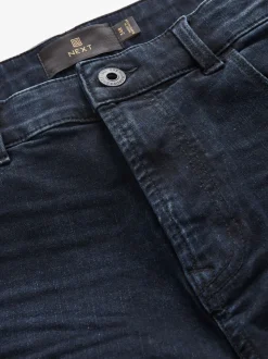 Blauw-zwart - Enkele - Slim fit klassieke stretchy jeans