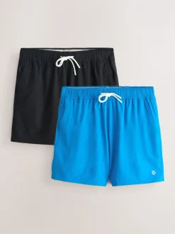 Blauw/Zwart - Motionflex 5 Inch Swim Shorts 2 Pack