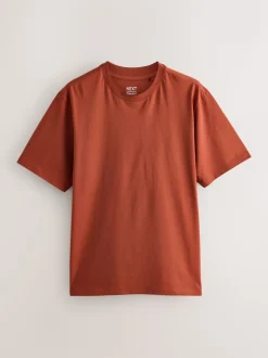 Blauw/zwart/oranje/groen/grijs/ecru wit - Normale Pasvorm - Essential katoenen T-shirts verpakking van 6
