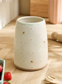 Bloemen keramische gebruiksvoorwerppot