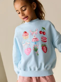 Blue Beaded Cake - Sweatshirt (3 - 16 jr)