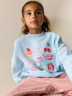 Blue Beaded Cake - Sweatshirt (3 - 16 jr)