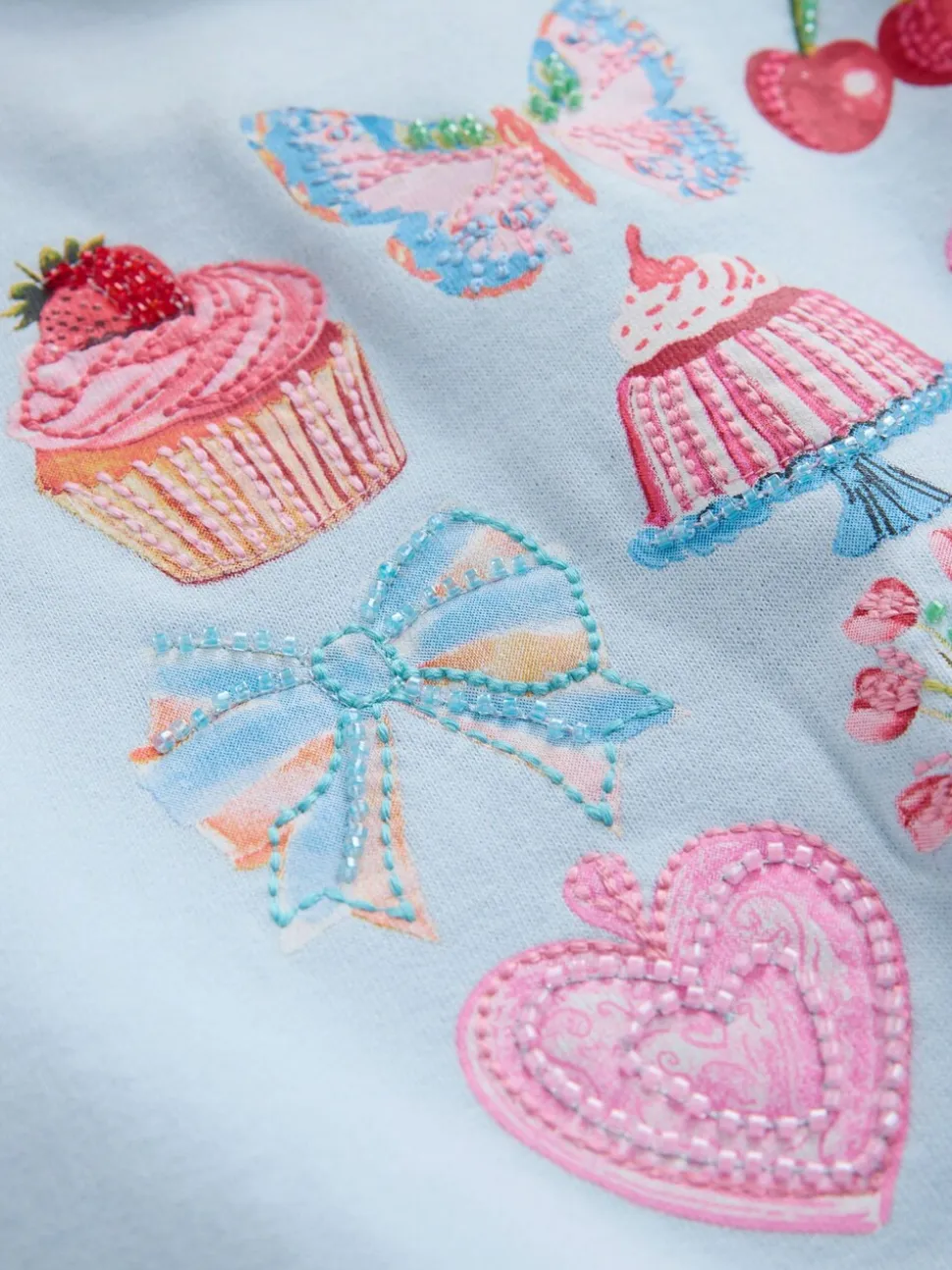 Blue Beaded Cake - Sweatshirt (3 - 16 jr)