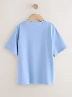 Blue Poodle - Oversized T-shirt met grafische print (3-16jr)