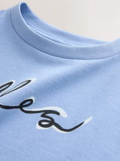 Blue Poodle - Oversized T-shirt met grafische print (3-16jr)
