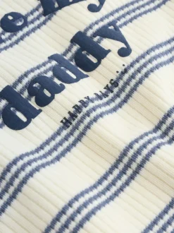 Blue Striped I love my Daddy - Jersey babyrompertje
