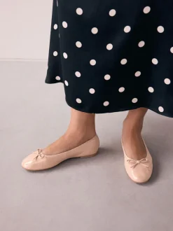 Blush Roze lakleer - Ballerina's met ronde neus