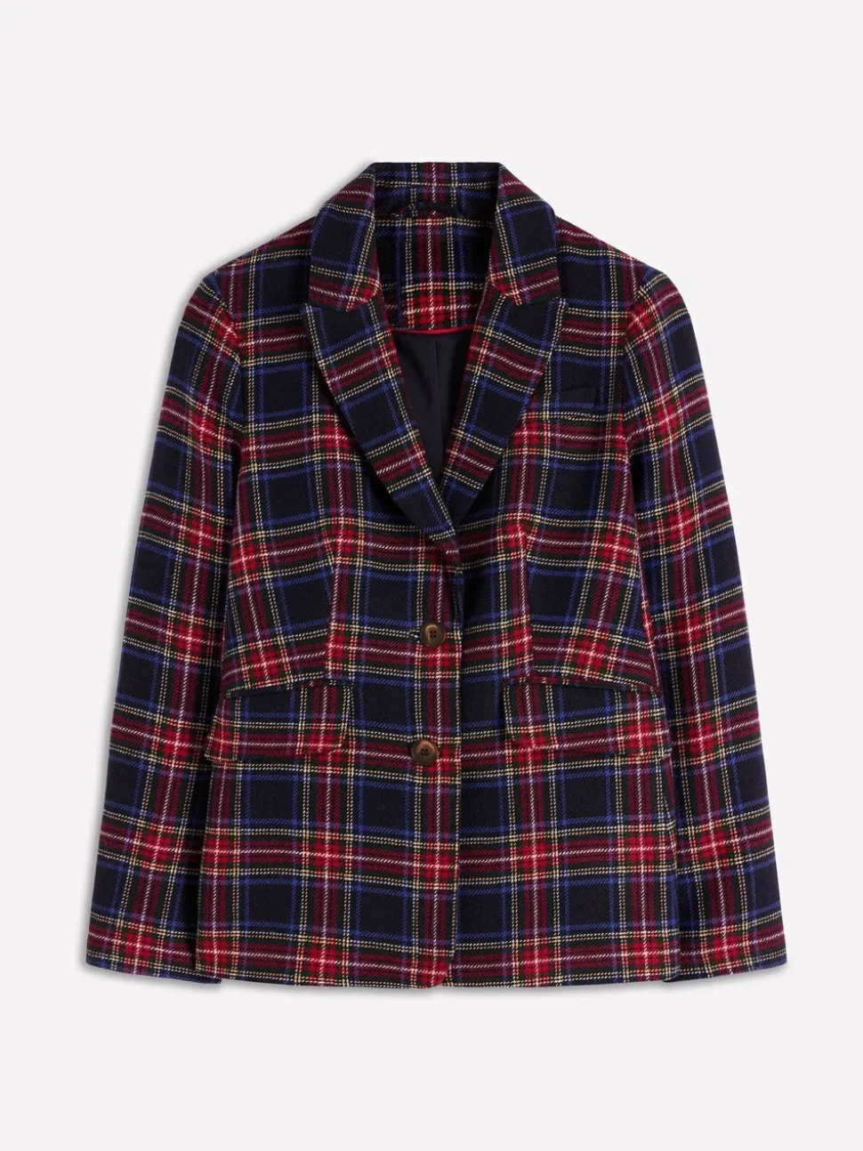 Boden Stamford Wool-Blend Check Blazer