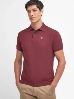 Bordeauxrood - Barbour® Classic poloshirt