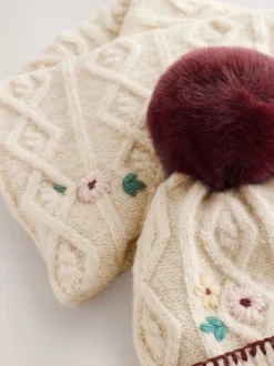 Bordeauxrood - Beanie And Snoods Set (1-16yrs) (1-16yrs)