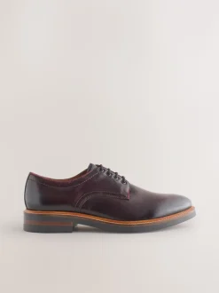 Bordeauxrood - Heritage Derby Leather Shoes