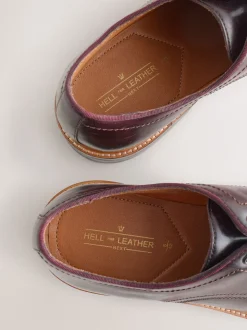 Bordeauxrood - Heritage Derby Leather Shoes