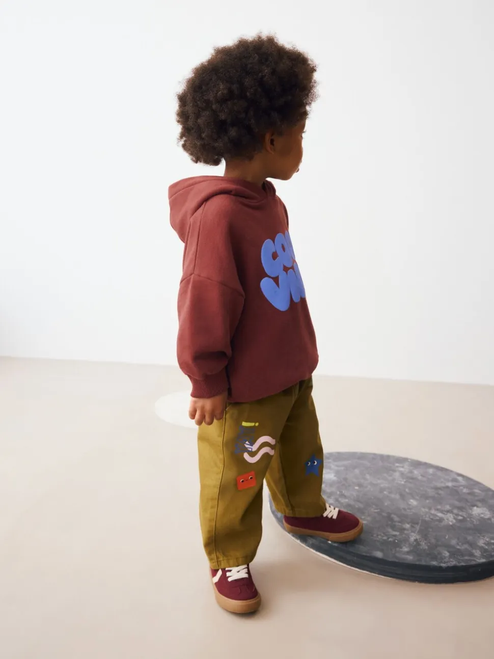 Bordeauxrood - Hoodie met lange mouwen en print (3mnd-7jr)