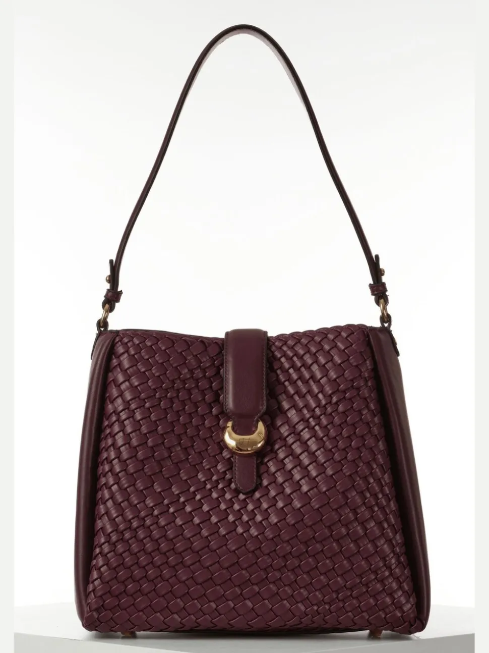 Bordeauxrood - Luella Grey Taupe Flora Weave Hobo Bag