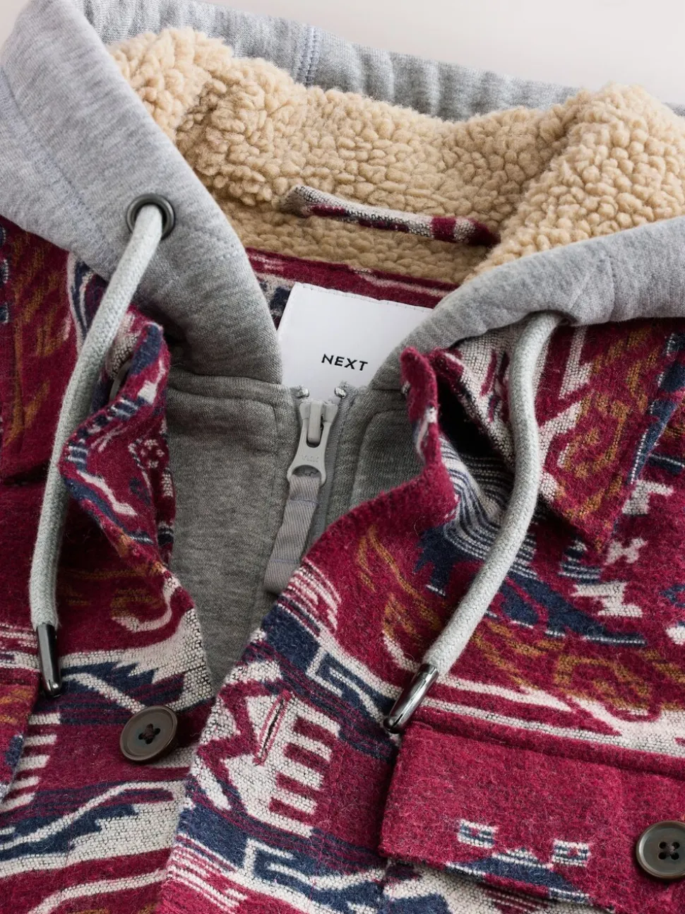 Bordeauxrood - Navajo Style Shacket