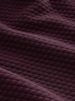 Bordeauxrood - Pullover-hoody met textuur