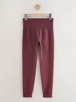 Bordeauxrood - self. Naadloze bum scrunch leggings