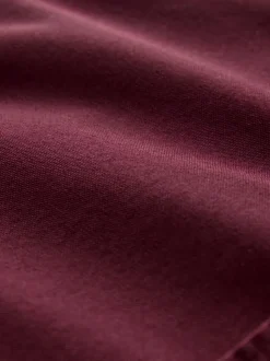 Bordeauxrood - Slim Fit - Oxford-hemd met lange mouwen