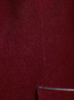 Bordeauxrood - Slim Fit - Signature Pontoglio Italiaanse fluwelen blazer met sjaalkraag