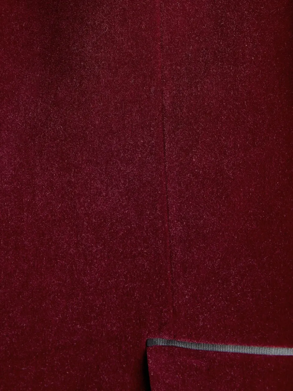 Bordeauxrood - Slim Fit - Signature Pontoglio Italiaanse fluwelen blazer met sjaalkraag