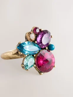 Bordeauxrood - Statement Jewel Ring