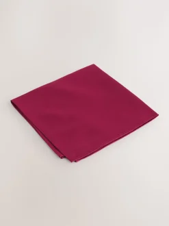 Bordeauxrood - Tie Pocket Square and Brooch Set