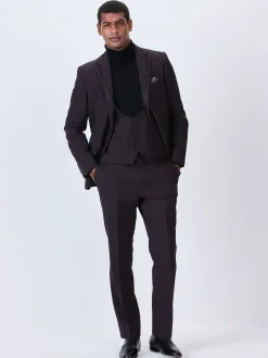 Bordeauxrood - Tuxedo Suit Waistcoat