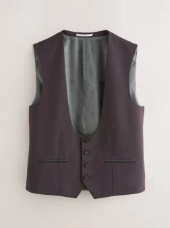 Bordeauxrood - Tuxedo Suit Waistcoat