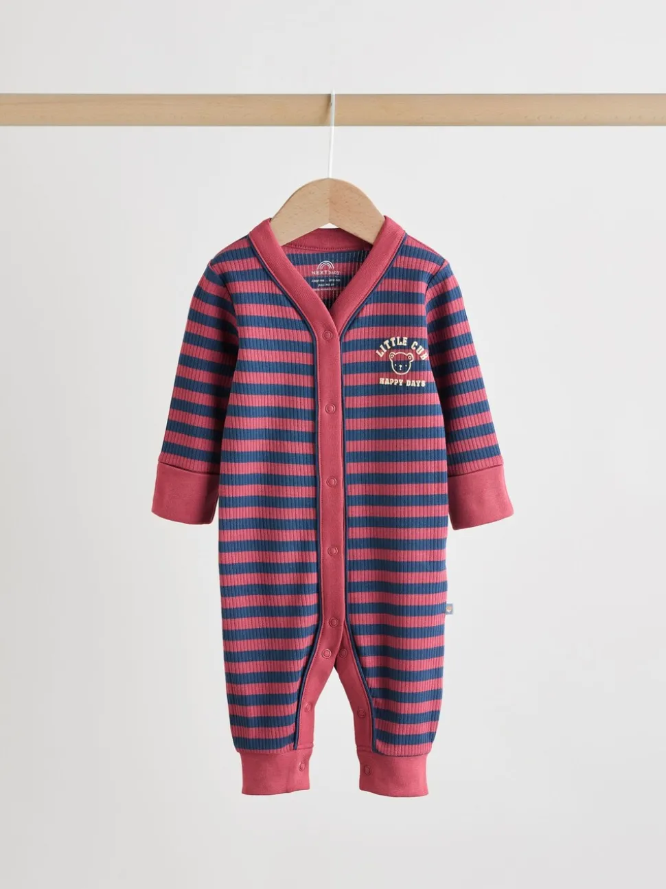 Bordeauxrood - Verpakking van 3 babypyjama's (0 mnd-3 jr)