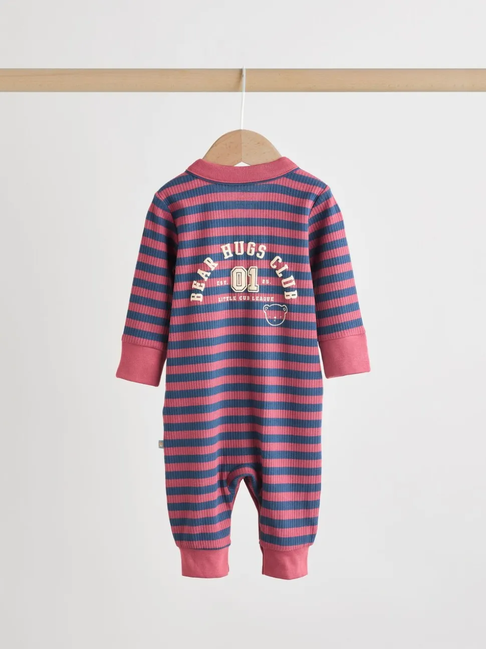 Bordeauxrood - Verpakking van 3 babypyjama's (0 mnd-3 jr)