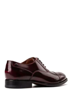 Bordo Red - Base London Franklin Toe Cap Oxford Shoe